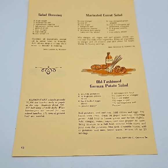 18 Vintage Cookbook Recipe Pages for Home Kitchen - Picture 7 of 8